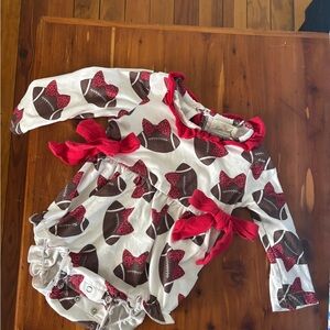 Red and Brown Kids One Piece Bodysuit